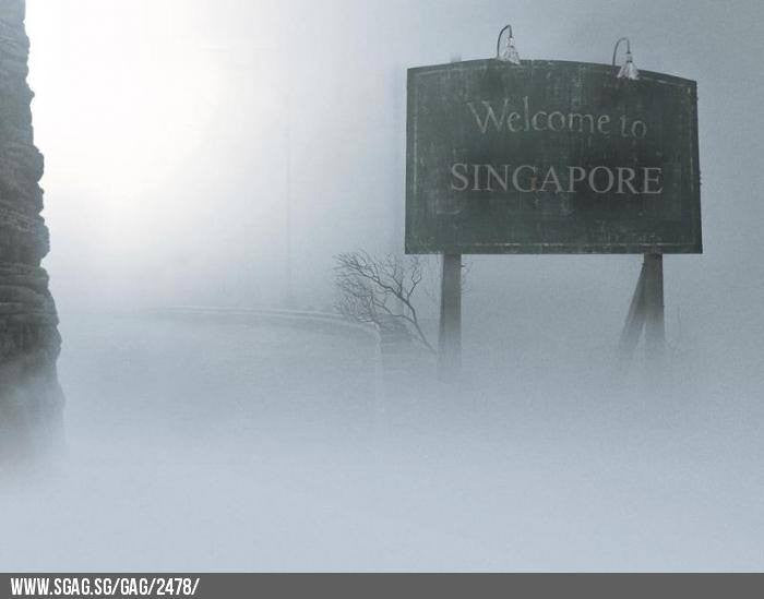 Welcome to hazy Singapore